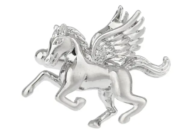 Horse Wings Flying Pegasus Cufflinks Wedding Fancy Gift Box & Polishing Cloth