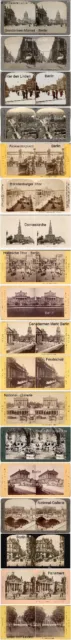 216 Stereofotos von Berlin Motive um 1900 Lot 1 - 12 Komplett alle Serien 2