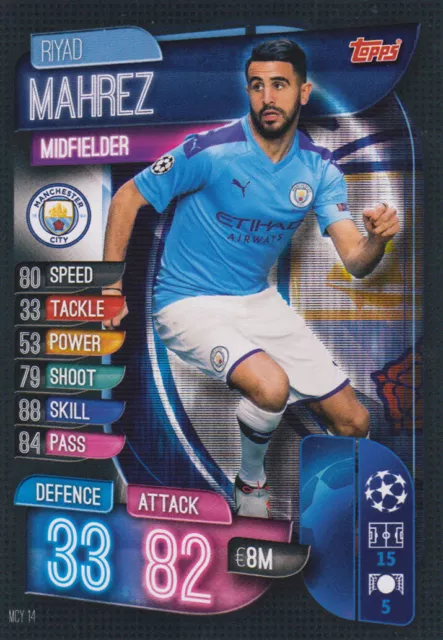 Topps Champions League 19 20 2019 2020 MCY14  Riyad Mahrez 