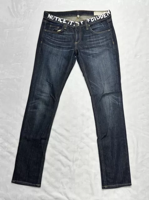RAG & BONE Tomboy Low Rise Dark Wash Denim Jeans Women's 26 32x30 £28. ...