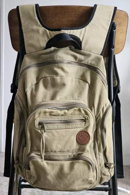 Roxy Backpack Book Bag Army Green