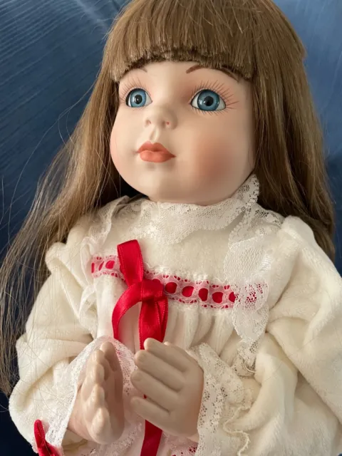 The Hamilton Collection "A Christmas Prayer" Heritage Dolls Porcelain