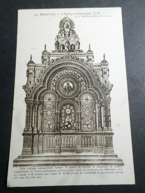 CPA Art, Clock Astronomical Verity', French Version PC