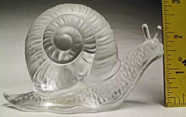 Vintage Fenton Art Glass Snail Figurine #5134VE Crystal Velvet made 1985-1987