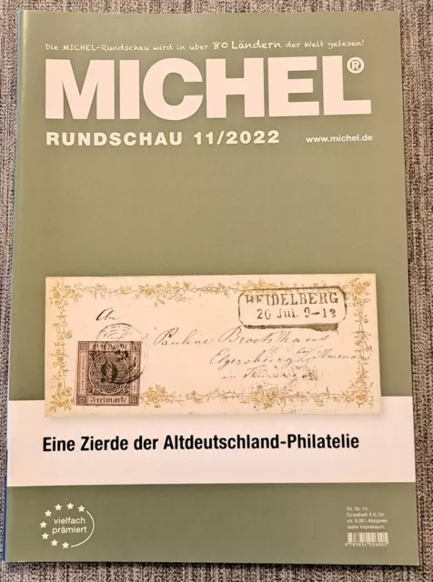 Michel-Rundschau 11/2022 Briefmarkensammler Thema: Altdeutschland 2022 November