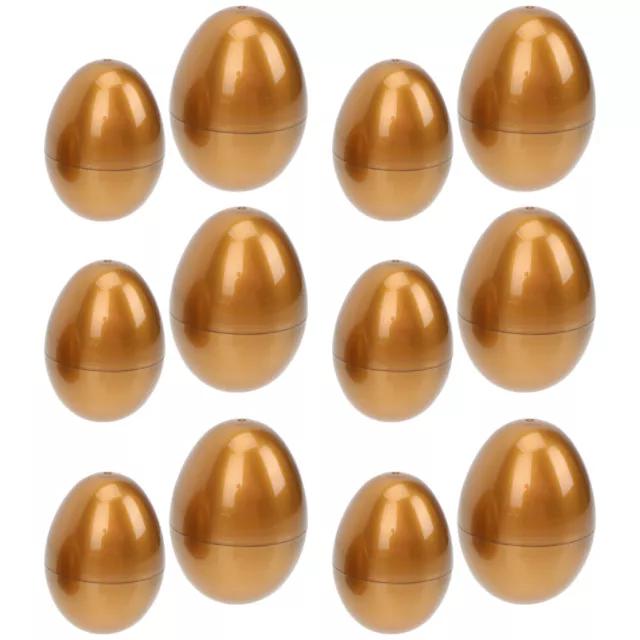 Golden Eggs, 12Pcs Metallic Egg Shells, Empty Chocolate Gift Boxes