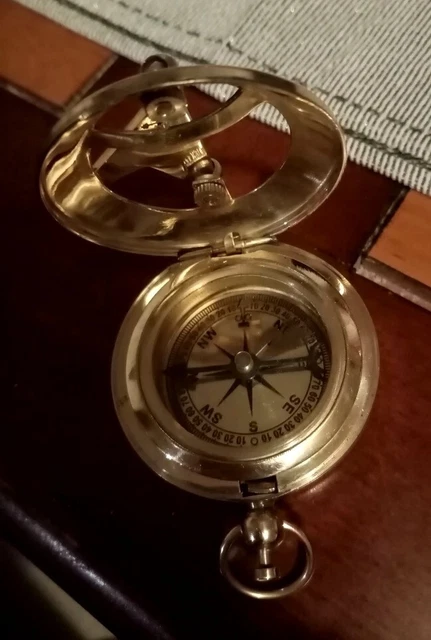 Horloge De Table Nautique En Laiton Vintage - Mouvement Quartz, Sonnerie Bim-bam