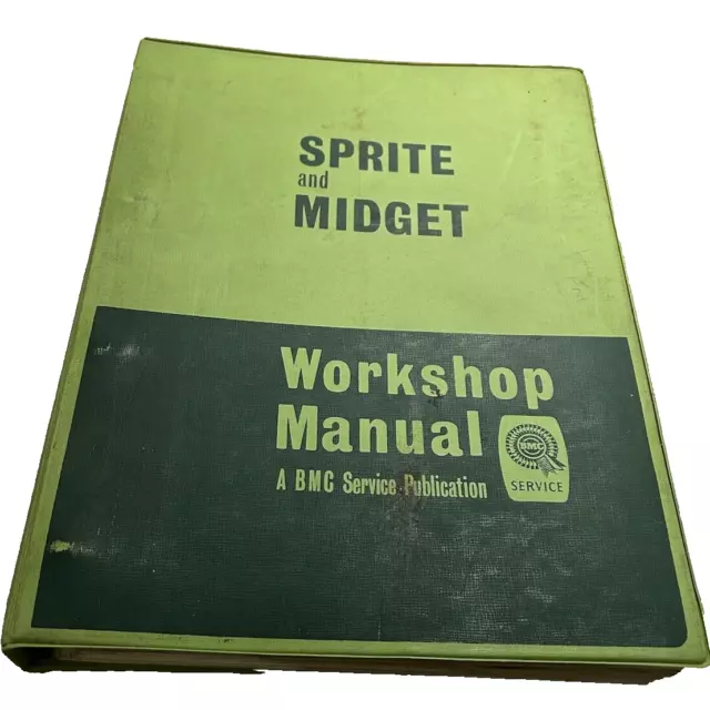 Sprite And Midget Workshop Manual Folder Binder BMC Service Publication