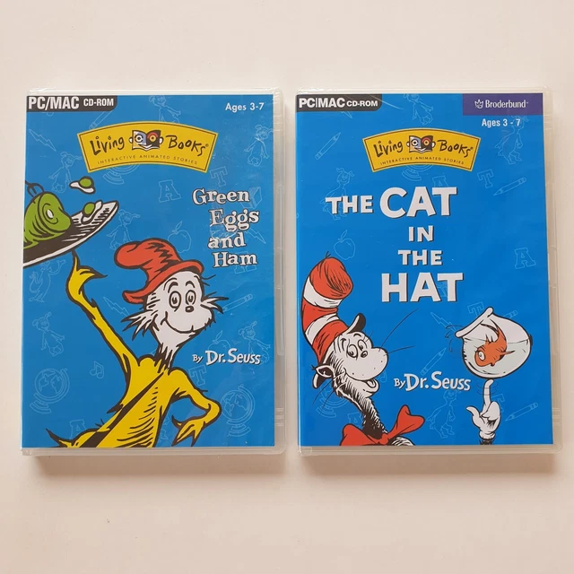 THE CAT IN the Hat / Green Eggs and Ham by Dr Seuss (PC/MAC CDRom