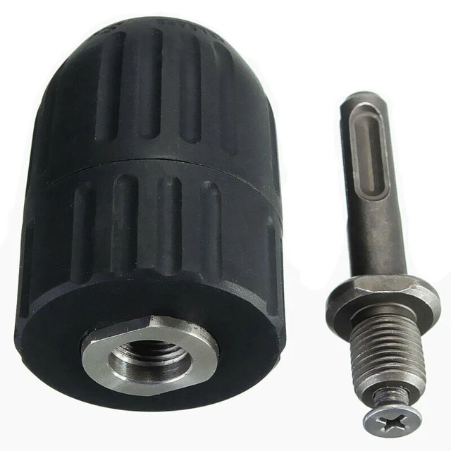 New 1/2 Inch Keyless Drill Bit Chuck Quick Change Adapter Converter Hex Shank