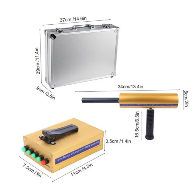 Metal detector portatile Gold Finder 1400M portata dispositivo di ricerca compatto