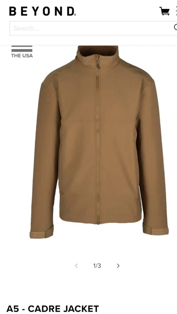 Beyond A5 Cadre Soft Shell Jacket- Coyote- 2XL/Reg