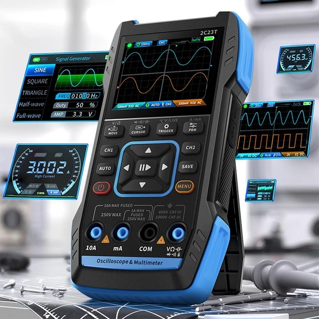 Multimeter Doppelkanal Wellenformaufnahme Doppelkanal Einstellung Nach Belieben