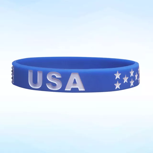 Country Wrist Bands Usa Flags Silicone Wristband Bracelet Rural