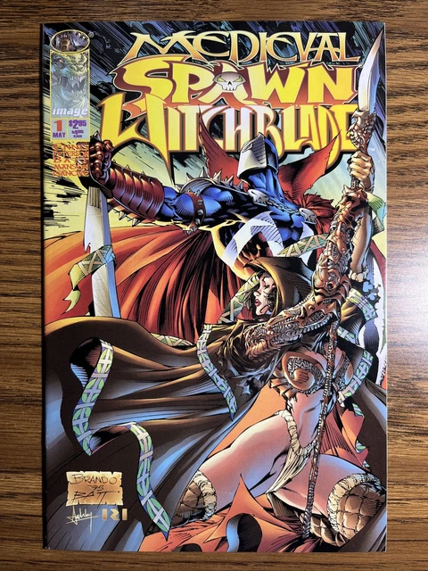 Medieval Spawn / Witchblade 1 Peterson Cover Cover Image Top Cow Comics 1996 L
