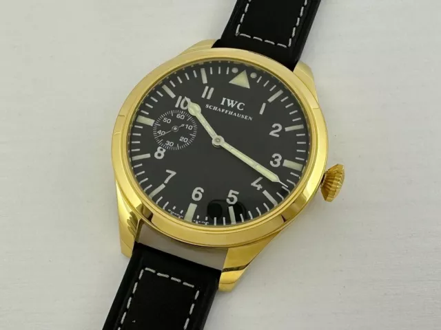 IWC Laco Aviator Luftwaffe Pilots WWII Vintage Swiss Chronometer Watch EXCELLENT