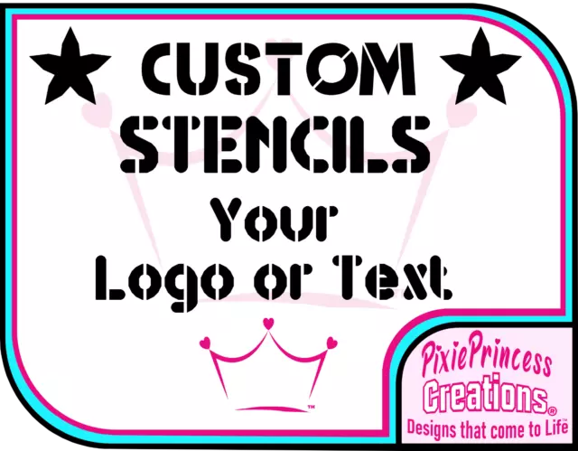 Personalised A4 Custom Stencil Reusable Mylar 190 Design Your Own Image Text