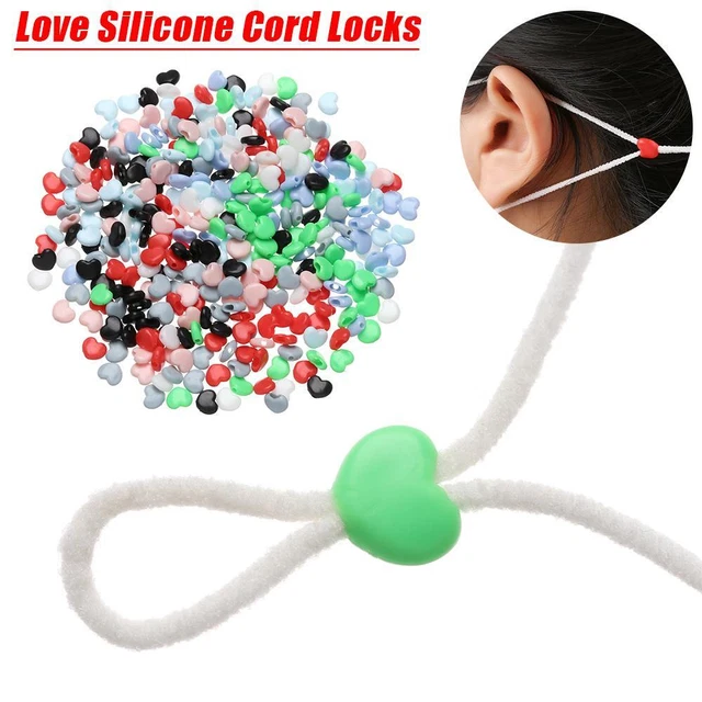 Bouton de câble Interrupteur à corde J'adore les serrures de câble en silicone.