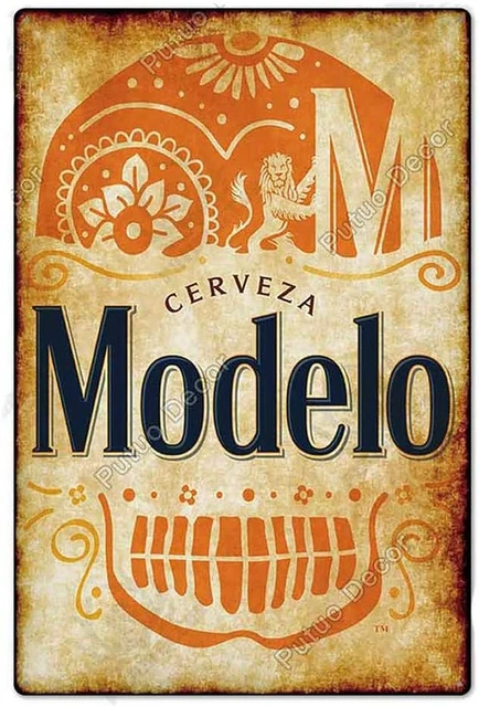 Beer Lover TIN Sign Cerveza Modelo Beer - Bar Decor, Cafe, Pub Wall Art Tin Sign