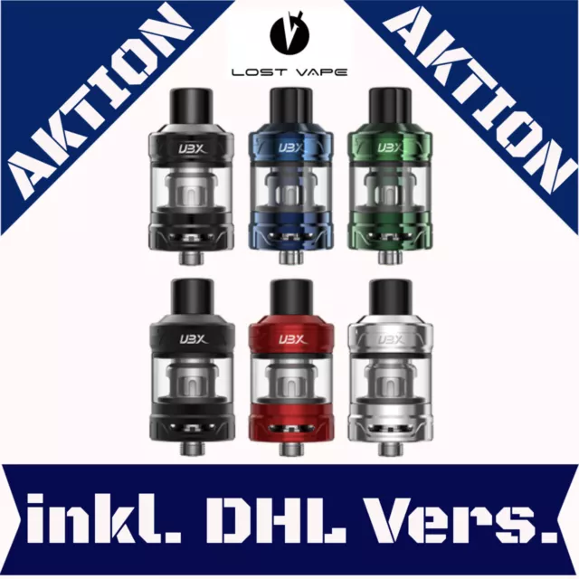 Lost Vape UBX Clearomizer 2-4ml 24mm Tank Verdampfer MTL DL E-Zigarette Kopf