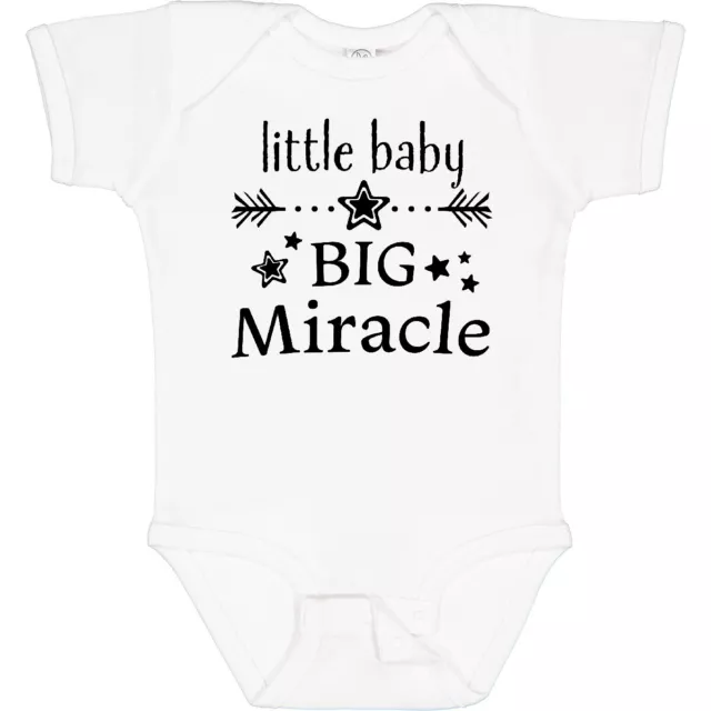 Inktastic Little Baby, Big Miracle Infant Creeper Girl Child Boy Firstborn New