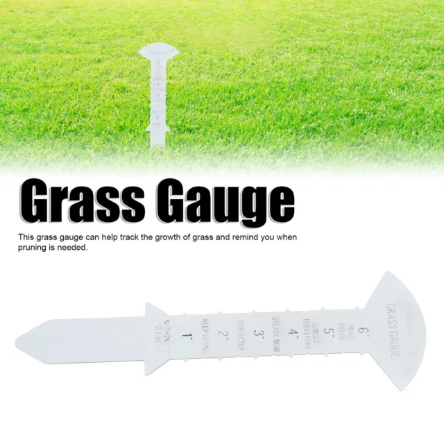 Grass Gauge Clear Scale Grass Measuring Ruler Portable Iron Funny Text For Lawn