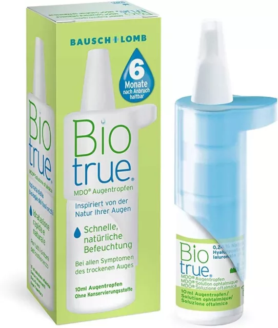 Bausch und Lomb Augentropfen Biotrue MDO 1er Pack: 1 x 10 ml mit Hyaloronsäure