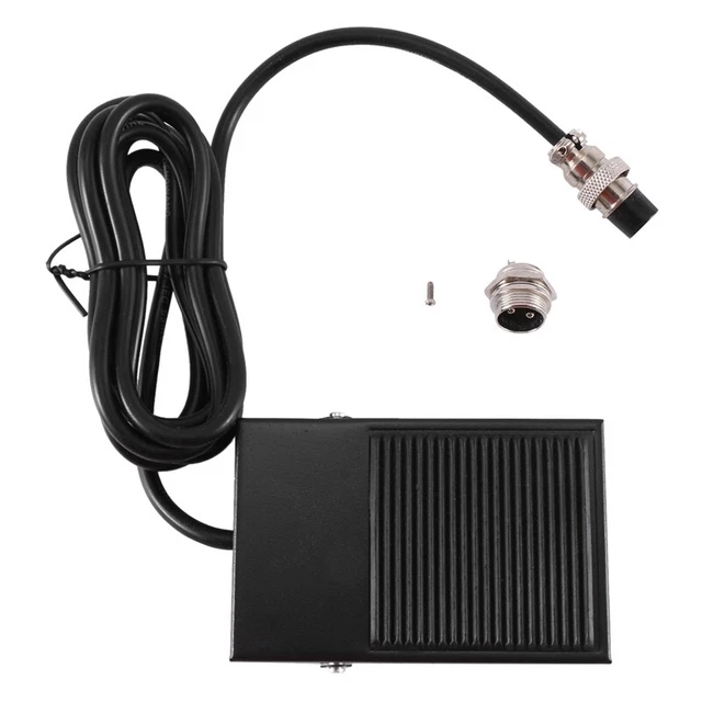 2 Pins Foot Pedal Controller Switch Hands- for TIG ATGW Plasma Cutting Cutt V3X3