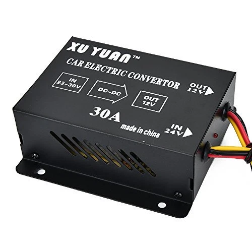 CONVERTITORE DC DA 24V A 12V 30A CORRENTE INVERTER AUTO CAMION Bus Moto 8022044587219 - Foto 10