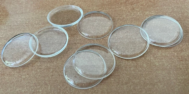 Verre Orologio Rotondo 31 Mm Ginevra Sottile Delgado Bague Chromèe