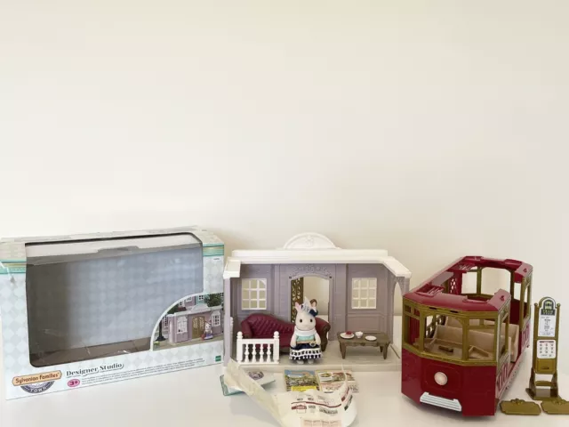 Designer Studio Sylvanian Families Boxed With Ride Along Tram