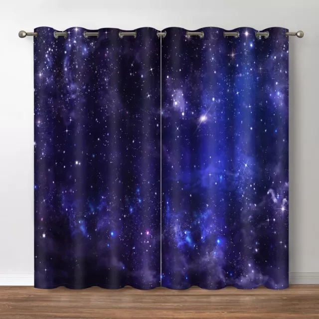 Cortinas Apagón Jekeno Space Galaxy - Cortinas para Ventana Oscurece Habitación Universo...