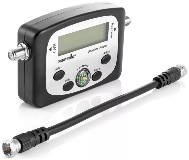 Poppstar Digital Satfinder (appareil de mesure Sat Finder + câble de connexion)