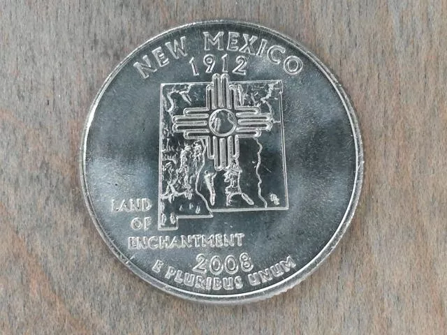 2008 D New Mexico State Quarter Actual Coin # 3