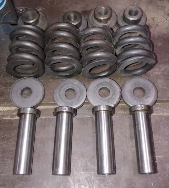 Lot of 4 strippit 1/2" body punch guides, spring retainer, spring, punch head