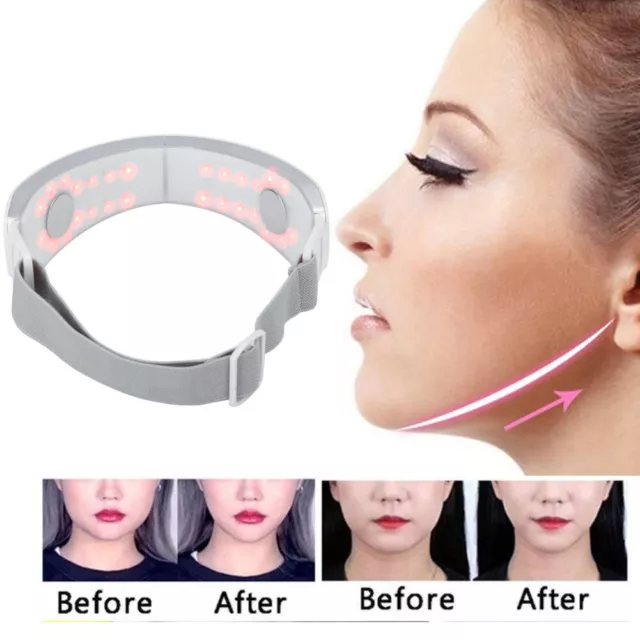 Facial Lifting Slimming V-Face Belt Machine LED Therapy Face Massage Photon