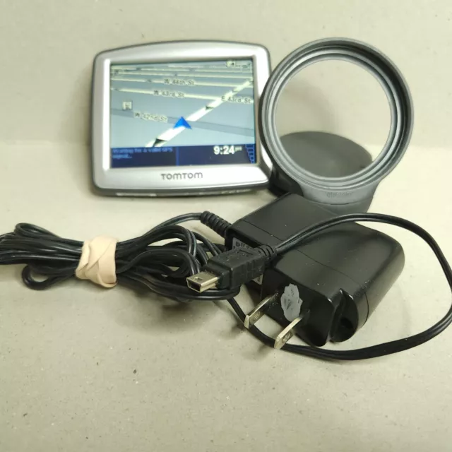 TomTom One N14644 GPS Bundle with Mount Suction USC Charging Cable Wall Charger