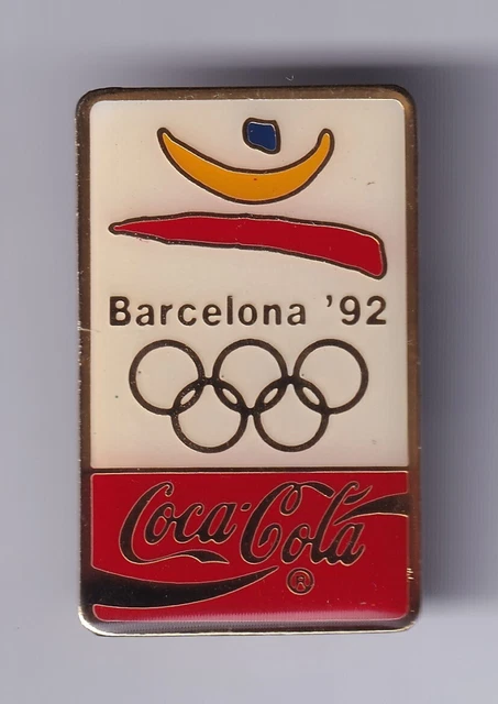 RARE PINS PIN'S .. OLYMPIQUE OLYMPIC BARCELONA 1992 COCA COLA COKE COBI FLAG ~21