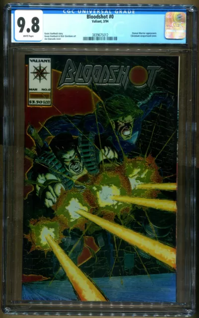 Bloodshot Cgc 9.8 Eternal Warrior App Chromium Wraparound Cover Valiant