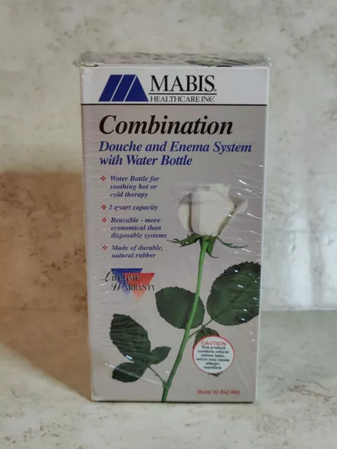 NEW SEALED Mabis Combination Douche & Enema System w/ Water Bottle #42-842-000