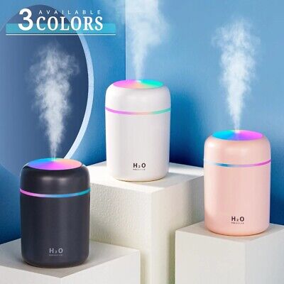 300ml Air Humidifier USB Aroma Essential Oil Diffuser Cool Mist Maker Purifier
