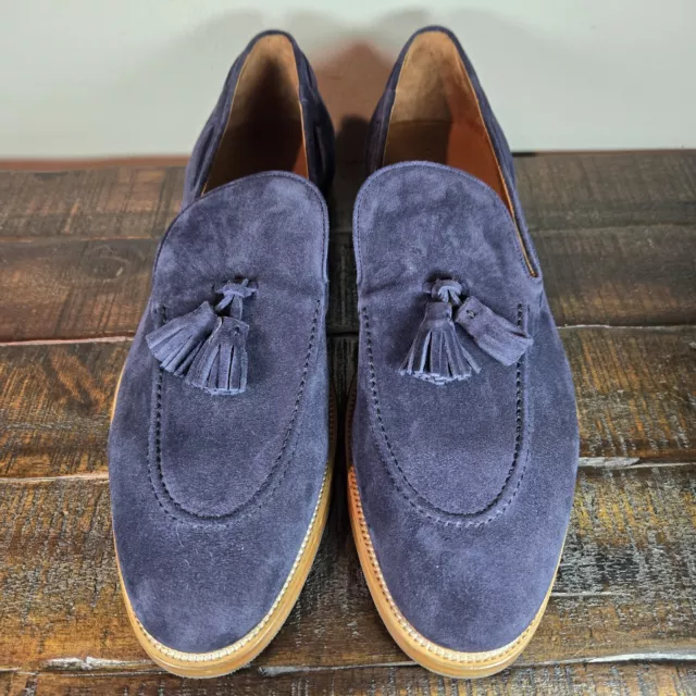 ALLEN EDMONDS LUCCA Mens Size 11.5 D Tassel Loafers Slip On Shoes Blue ...