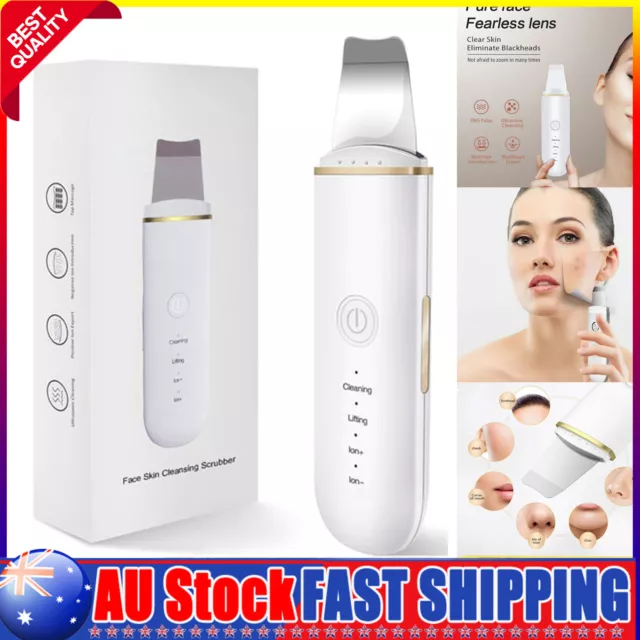 Rechargeable Ultrasonic Facial Blackhead Skin Face Spatula Skin Remover Scrubber