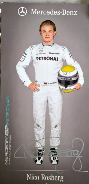 Autogrammkarte Formula One F1 Mercedes Gp Petronas Nico Rosberg Mit Signatur