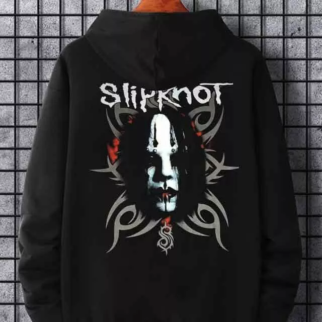 Zipper Hoodie Nu Metal Hoodie Cotton Size S to 2XL