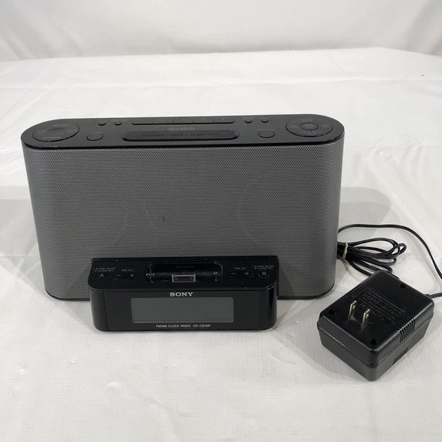 SONY ICFCS10IP DREAM Machine IPOD Dock FM/AM CLOCK RADIO NO REMOTE