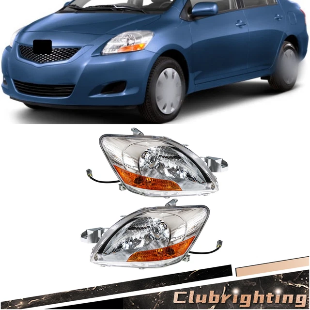Headlight For Toyota Yaris Sedan 2007-2011 Halogen Clear Lens Left