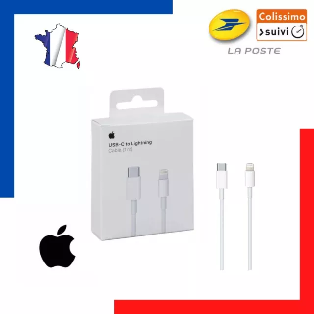 "Chargeur Lightning vers USB-C pour iPhone - Câble de 1m pour une recharge rapid