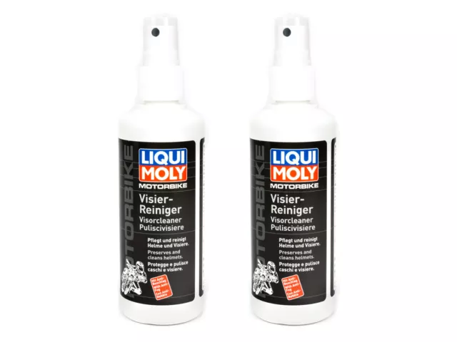 LIQUI MOLY Motorbike Visier Reiniger Spray Visierreiniger Helm 2 Stück á 100 ml