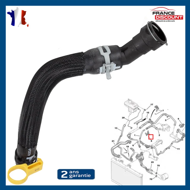 Tuyau D'eau Radiateur Pour Audi A4 Quattro (2005-2009) - Référence 8E0121101, Pièce Neuve De Remplacement